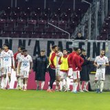 La déception des joueurs du FC Sion, une nouvelle fois largement battu par le Servette FC.
